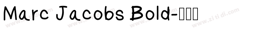 Marc Jacobs Bold字体转换